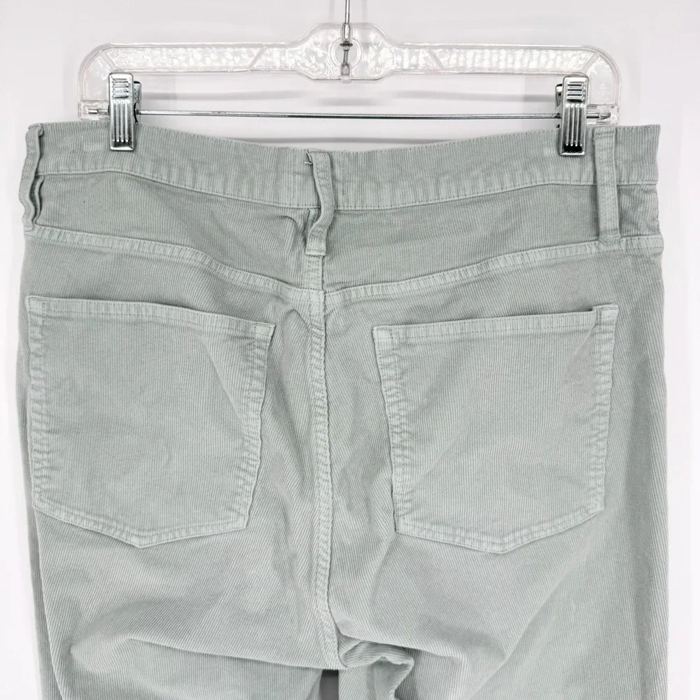 J.‎ Crew Vintage Sim-Straight Corduroy Pant Mint Green Size 32 Minimalist Preppy